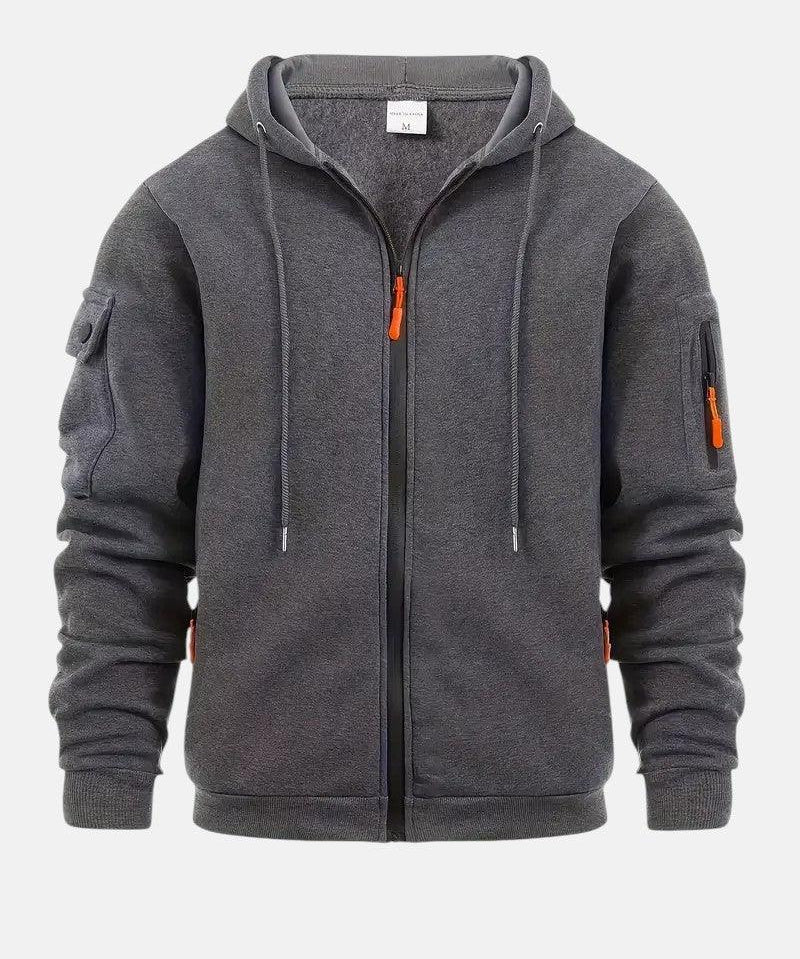 Santana | Sudadera con cremallera para hombre - Hala Madrid