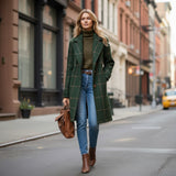 Fiona Klasičan Karirani Kaput Za Žene Savršeno Za Dnevne I Večernje Prigode S Elegantnim Krojem