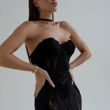 Megan Saten Babydoll Sa Detaljima Čipke Za Elegantnu Senzualnost I Lijepu Siluetu