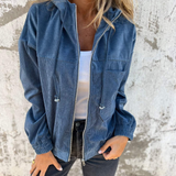 Melissa Elegantna Udobna Corduroy Stil Jakna Za Hladne Dane