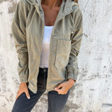 Melissa Elegantna Udobna Corduroy Stil Jakna Za Hladne Dane