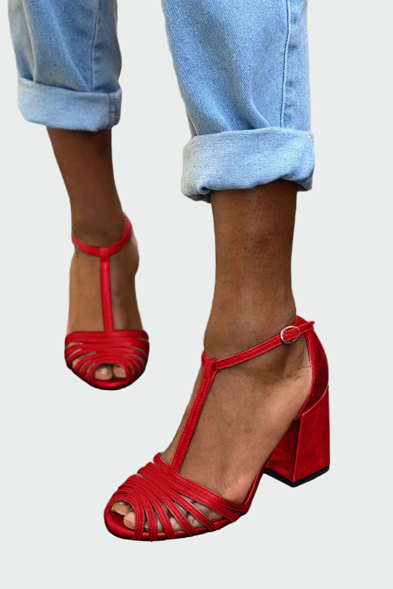 Elegantne Sandale S T Remenom Za Večernje Izlaske