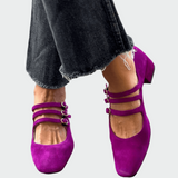 Ljubičaste Baletanke S Tri Remena Za Sve Prilike Moderna