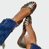 Balerinke s Otvorenim Prstom i Prorezima Za Stil Elegancije