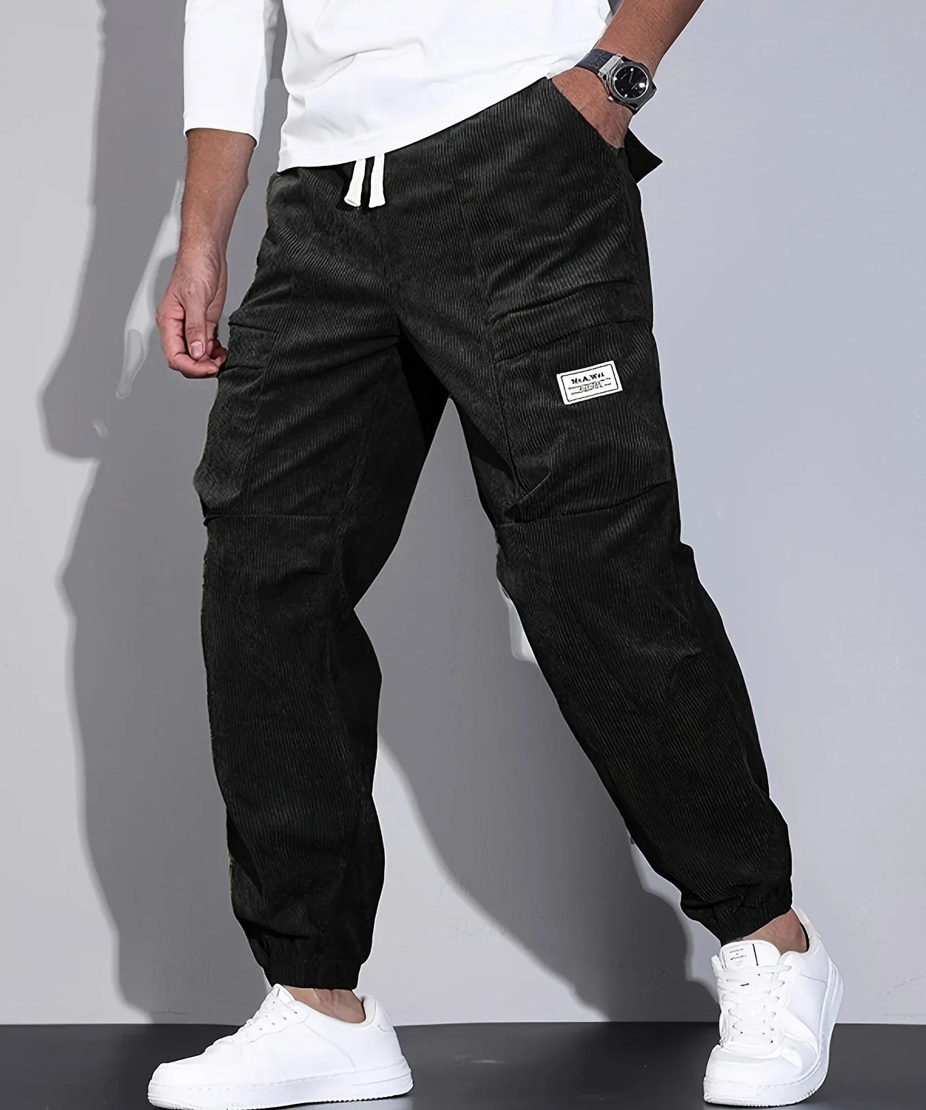 Rossi Roma | PANTALON CARGO EN CORDUROY - Hala Madrid