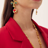 Zlo Oko Retro Lice Stud Naušnice Sa Motivom Zloga Oka Zaštitnički Stil Za Dnevnu Upotrebu