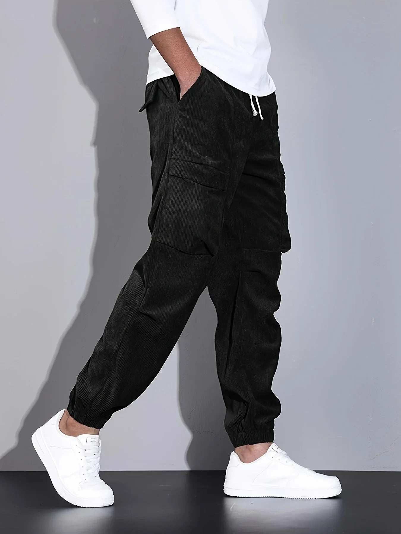 Rossi Roma | PANTALON CARGO EN CORDUROY - Hala Madrid