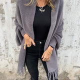 Helene Ženski Dugi Kaput Sa Visećim Tasselima Udoban