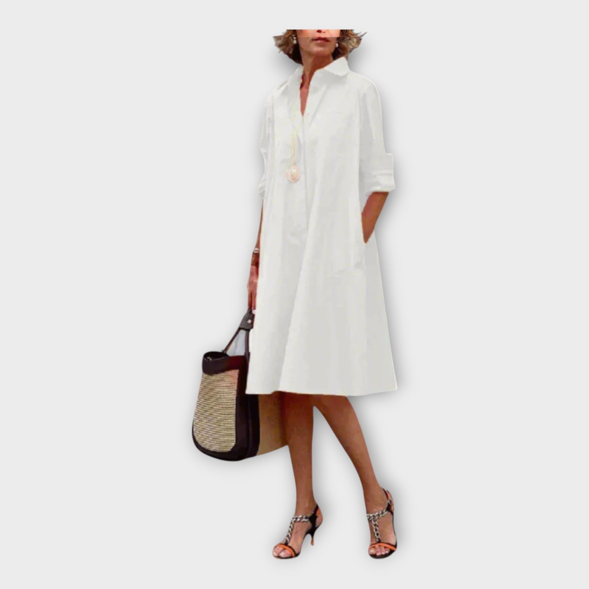 Elegantna Polo Haljina Od Premium Tkanine Za Proljeće