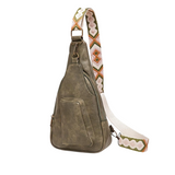 Nina Torbica Na Ramenu Retro Šik Dizajn Sa Geometrijskim Remenom Za Svakodnevnu Upotrebu