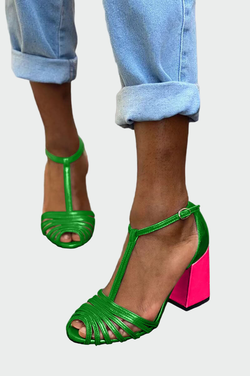 Elegantne Sandale S T Remenom Za Večernje Izlaske