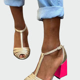 Elegantne Sandale S T Remenom Za Večernje Izlaske