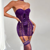 Megan Saten Babydoll Sa Detaljima Čipke Za Elegantnu Senzualnost I Lijepu Siluetu