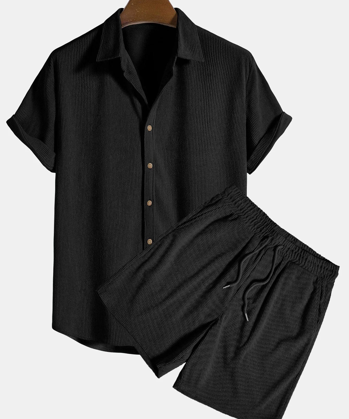 Francisco | Conjunto con camisa de lino y pantalón corto - Hala Madrid