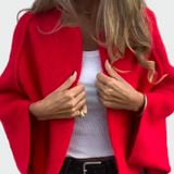 Luksuzna Lanena Bluza Bež Sa Širokim Rukavima Elegantna