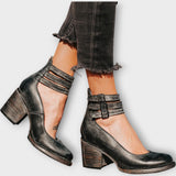 Cipele s Višestrukim Trakama i Debelom Potpeticom Ginevra