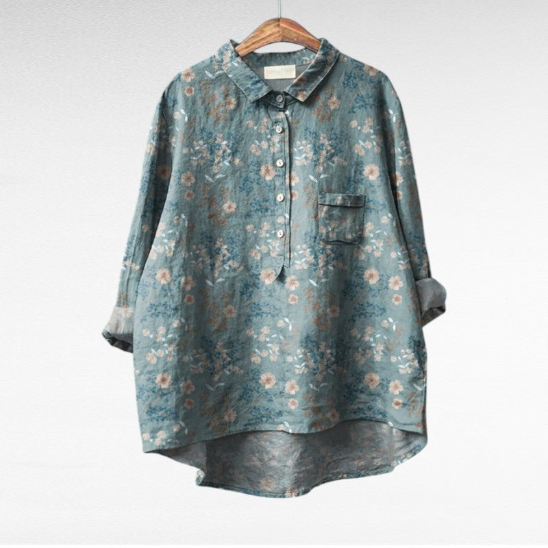 Klasične Cvjetne Bluze Prozračnog Materijala za Dane