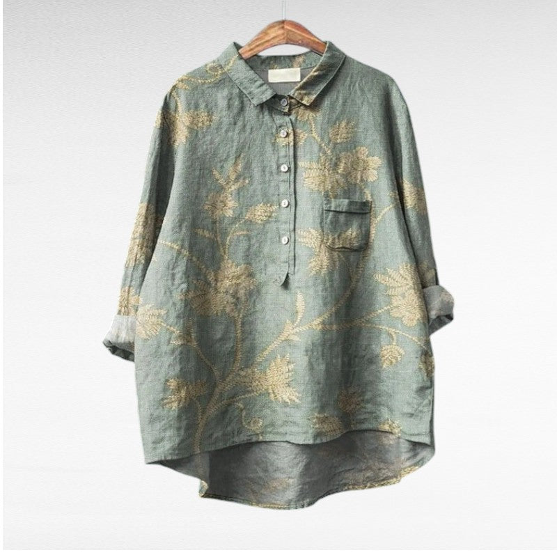 Klasične Cvjetne Bluze Prozračnog Materijala za Dane