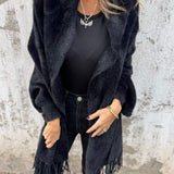 Helene Ženski Dugi Kaput Sa Visećim Tasselima Udoban