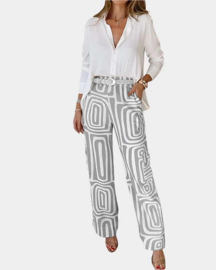 Udoban I Elegantni Set S Pojasom Poklon Geometrijski Uzorak