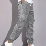 Rossi Roma | PANTALON CARGO EN CORDUROY - Hala Madrid