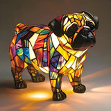 CaoPug Lampa Vitraži Tiffany Stilom Učinkovito Svijetli