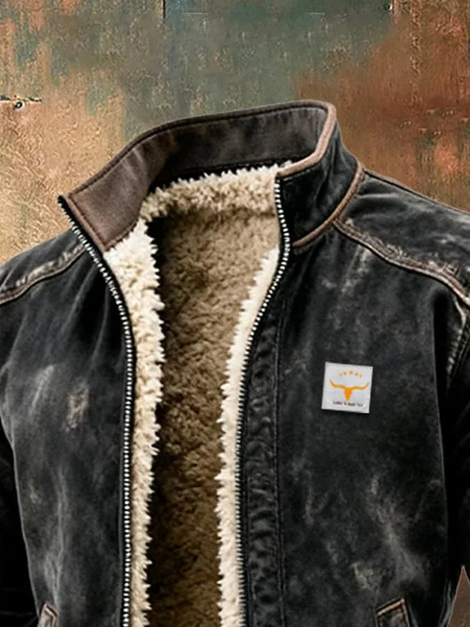 Alonso - Chaqueta vintage con forro de sherpa - Hala Madrid