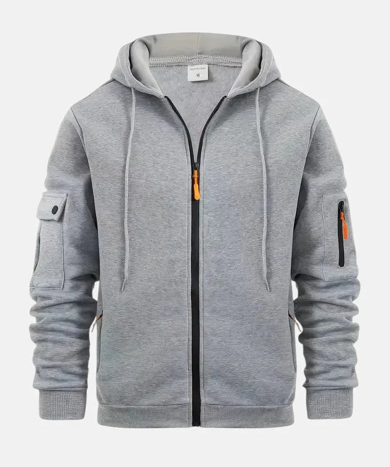 Santana | Sudadera con cremallera para hombre - Hala Madrid