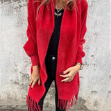 Helene Ženski Dugi Kaput Sa Visećim Tasselima Udoban