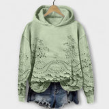 Elegantan Hoodie S Delikatnim Čipkastim Detaljima Dizajna