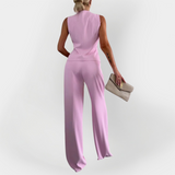Elegantni Set Hlača Sa Top Bez Rukava Za Žene Modnog Dizajna