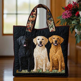 Handcrafted Handbag - Three Labradors