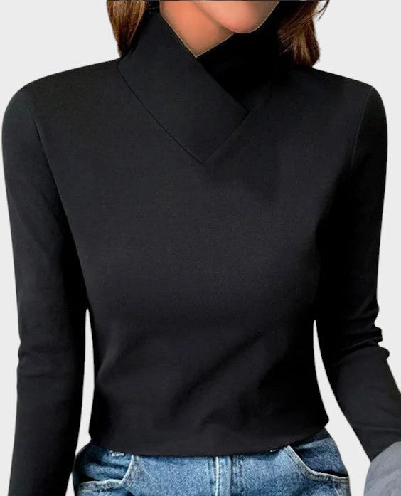 Beverley - Asimetrična majica s dugim rukavima