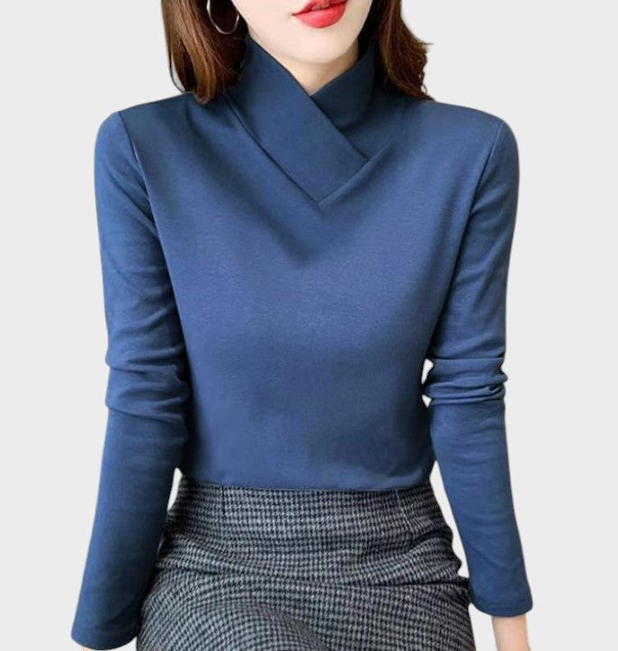 Beverley - Asimetrična majica s dugim rukavima