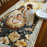 Quilted Table Runner - Divine Nativity Scene