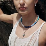 Eurydice Patchwork Ogrlica Ručna Izrada Živopisnim Bojama Jedinstven Stil Moderni Dodatak Limitirano Izdanje