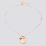 Flavie Ogrlica Sa Školjkom I Morskom Zvijezdom Bisernim Detaljima Za Plažni Boho Stil