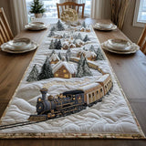 Quilted Table Runner - Frosted Path
