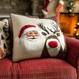 Quilted Cushion Cover - Frosty Evening