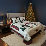 3 Piece Quilted Bedding Set – Snow Friends