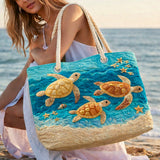 Artisan Beach Tote | Golden Turtle Coast