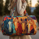 Padded Travel Bag With Horses