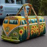 Hippie Tournesol Quilted Travel Bag