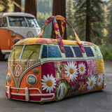 Quilted Travel Bag - Floral Pattern