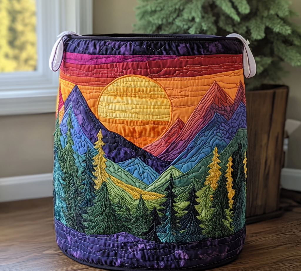 Sunlit Charm | Artisan-Made Laundry Basket