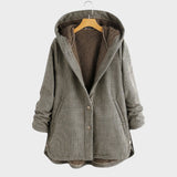 Ljiljana Ženski Elegantan Kaput Topla Tkanina Zimski Dani