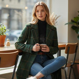 Fiona Klasičan Karirani Kaput Za Žene Savršeno Za Dnevne I Večernje Prigode S Elegantnim Krojem