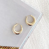 8K Pozlaćene Masivne Hoop Naušnice 2x2 Cm Modne Za Svaki Stil Lagane Za Nošenje Sirhc The Label