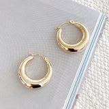8K Pozlaćene Masivne Hoop Naušnice 2x2 Cm Modne Za Svaki Stil Lagane Za Nošenje Sirhc The Label