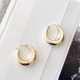 8K Pozlaćene Masivne Hoop Naušnice 2x2 Cm Modne Za Svaki Stil Lagane Za Nošenje Sirhc The Label